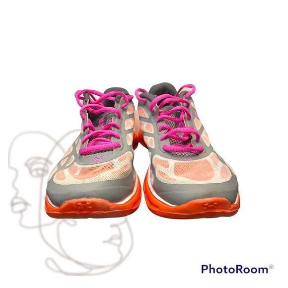 Under Armour Womens Spine Vice 1238604-035 Gray Lace Up Running Shoes - Picture 3 of 6